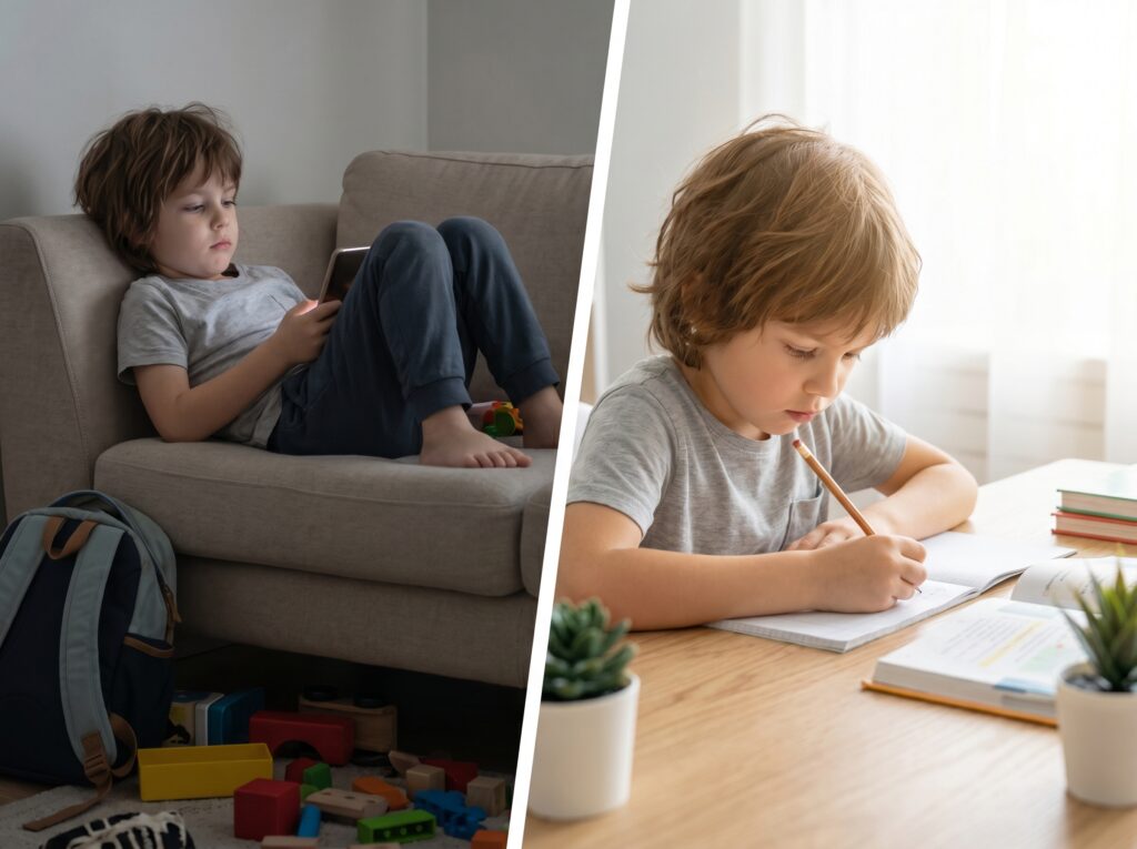 Améliorer la concentration des enfants